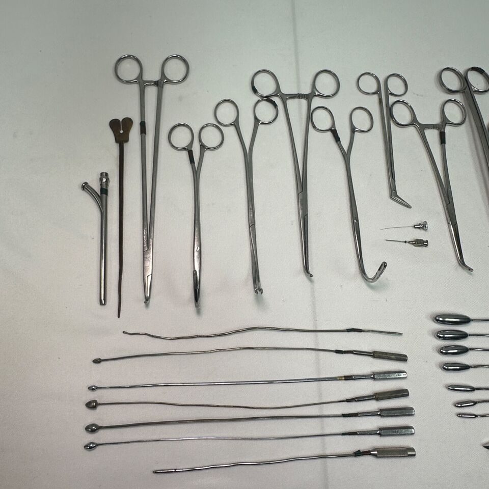 VARIOUS  29 Piece Sklar Weck W. Lorenz Gallbladder Instrument Tray With Sterilizatio Case — photo 4