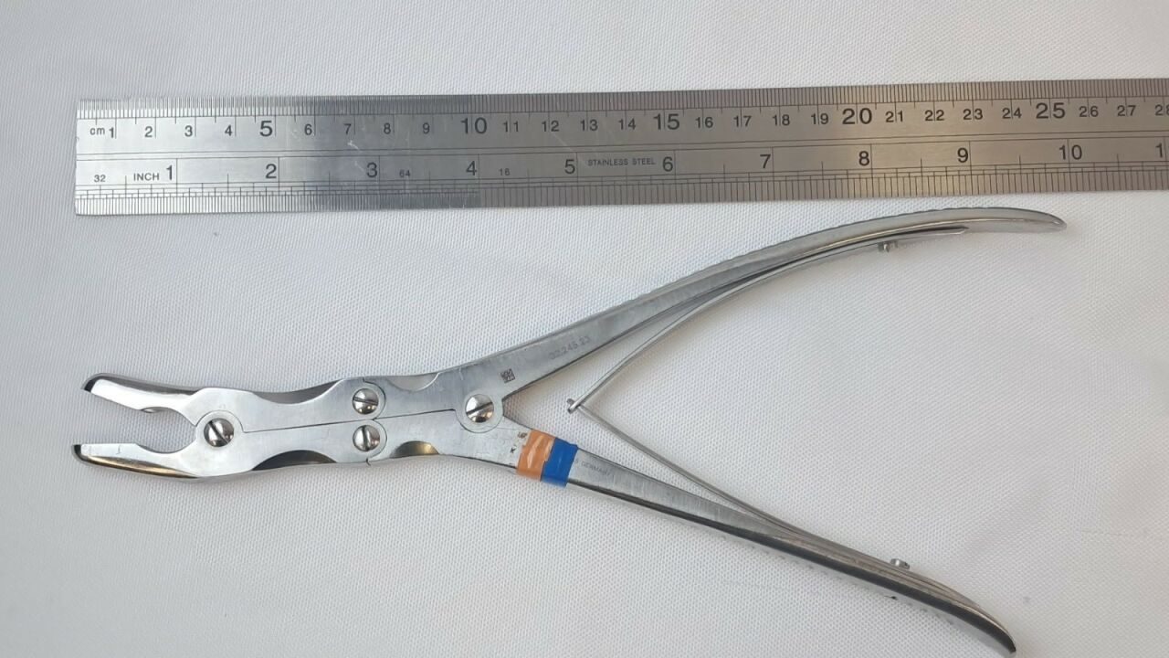 MEDLINE 32.245.23 Leksell-Stille Rongeur D/A 9.5" Curved 8mm Bone Cutter — photo 5
