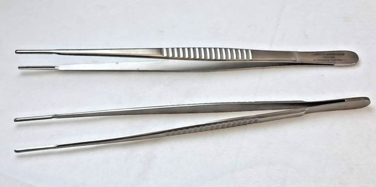 JARIT 320-102 DeBakey Tissue Forceps Cardio Grip 9.5" - Lot of 2 — photo 4