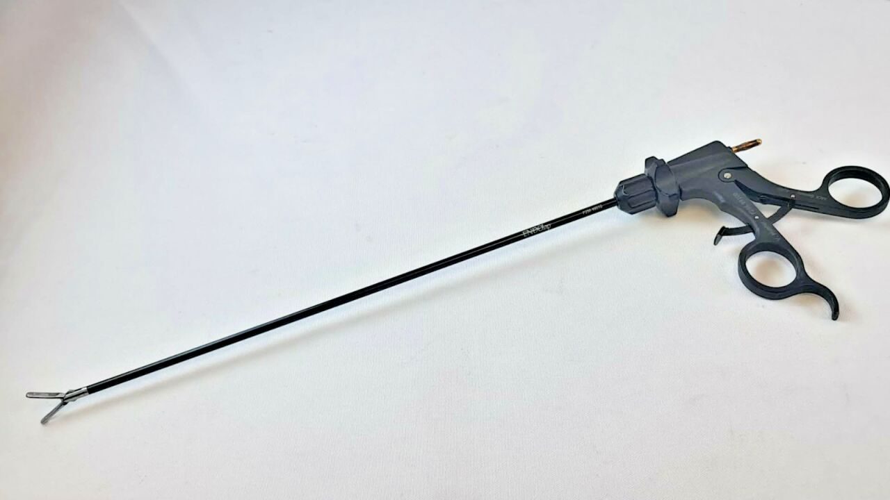 V. MUELLER EndoLap F256.99100 w/ 256.02 Rotating Handle Fenestrated Grasper 5mm — photo 2