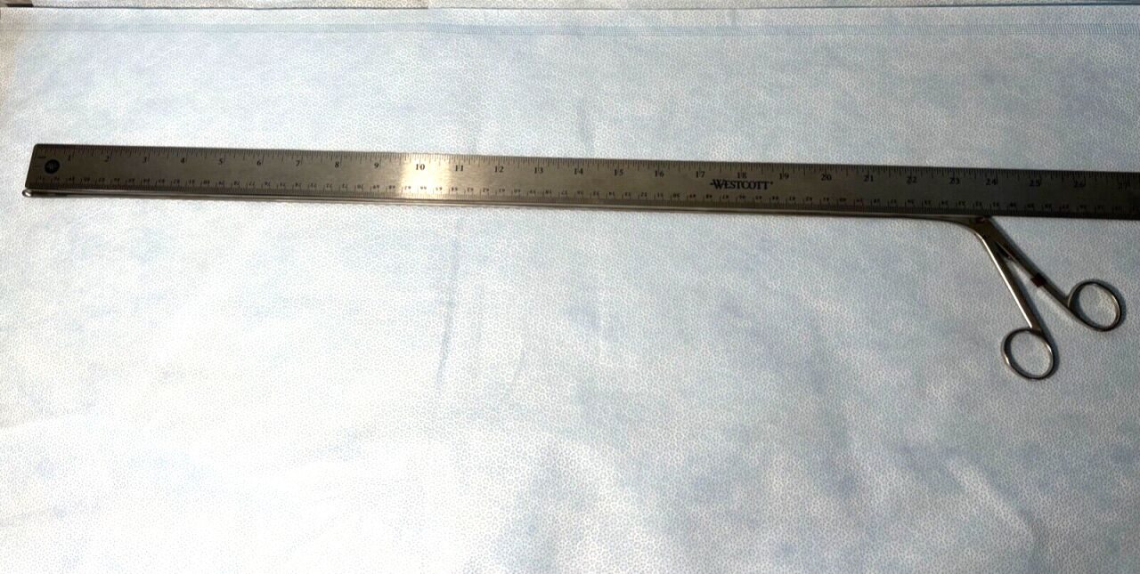 PILLING 50-5140 Sam Roberts Laryngeal Straight Cup Forceps 6mm X 60cm — photo 5