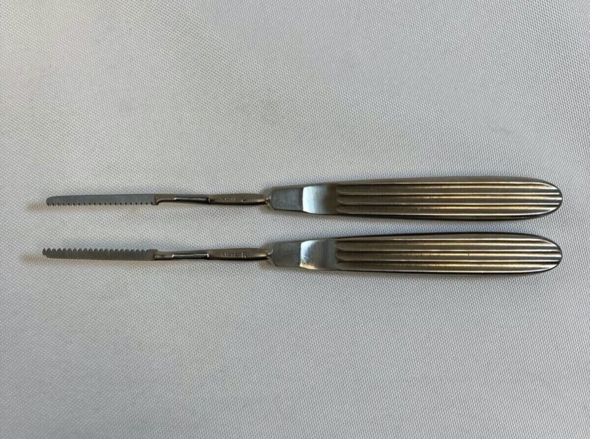 STORZ N4420 L & R Angled Bayonet Joseph Nasal Saw 7.25" ENT, Pair