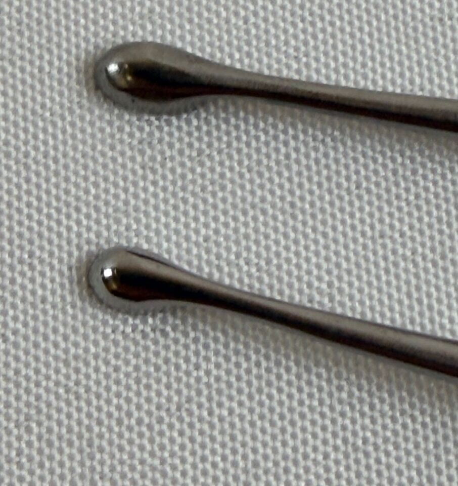 STORZ N1407/1 & N1407/2 Pair of Spratt Mastoid Curettes Sizes 1 & 2 L: 6.75" ENT — photo 6
