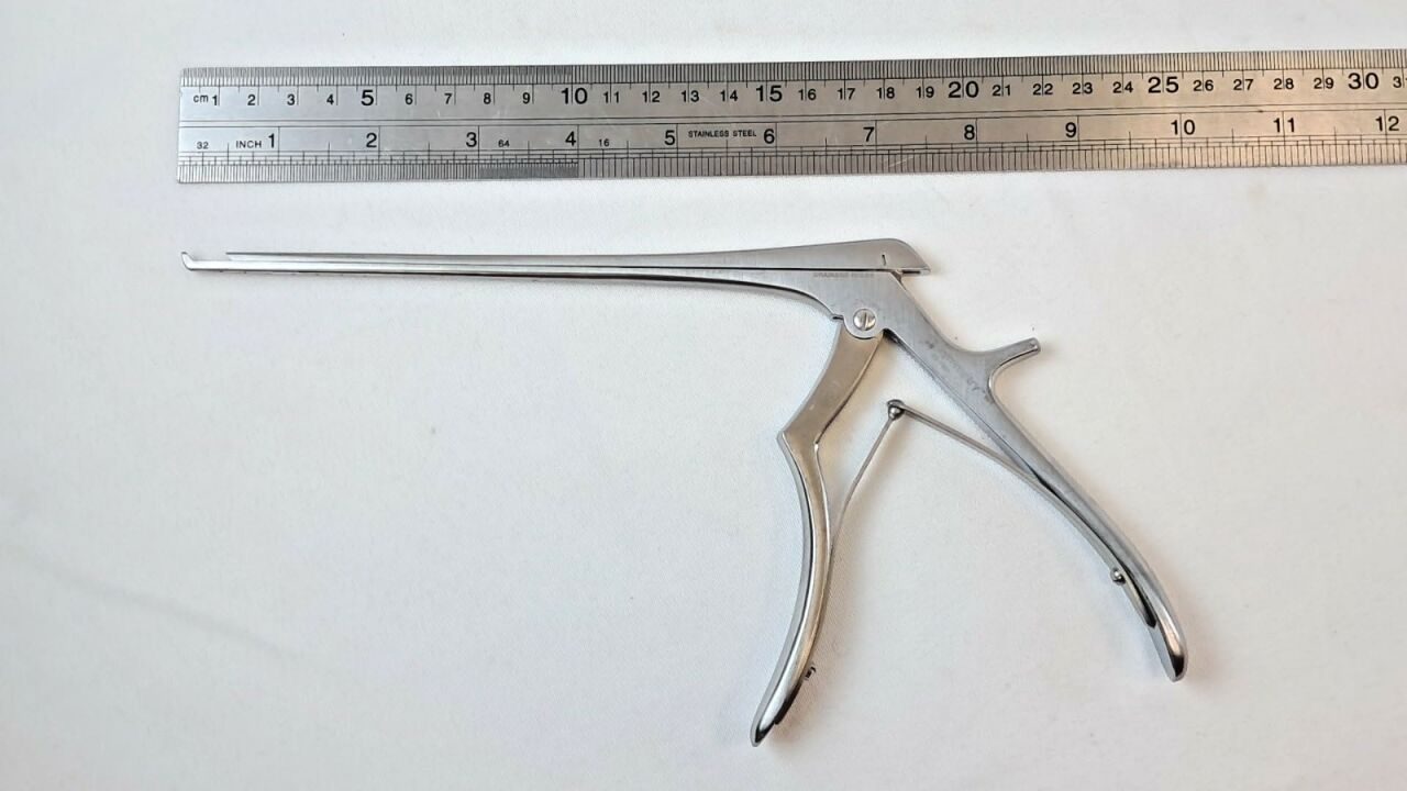 SYMMETRY Codman 53-1400 51400 Lumbar Kerrison Rongeur w/ Drain Holes 2mm Punch 40° Up 7" — photo 5