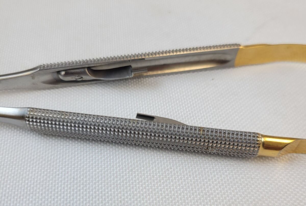 WECK  Castroviejo Needle Holder Straight Jaws Locking Tungsten Carbide 7-1/4" — photo 3
