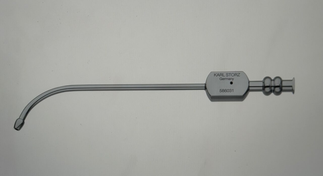 KARL STORZ 586031 Eicken Antrum Suction Cannula 3mm x 12.5cm Long Curve ENT — photo 4