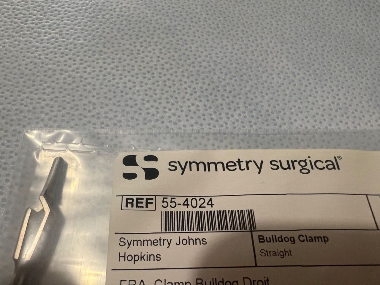 SYMMETRY SURGICAL 55-4024 Hopkins Straight Bulldog Clamp 1-1/2" Length — photo 3