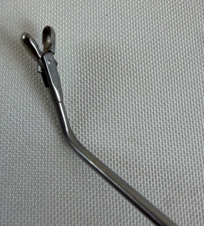 KARL STORZ 650222 Double Spoon Forceps Horizontal Opening 70° Upturned 13cm — photo 5