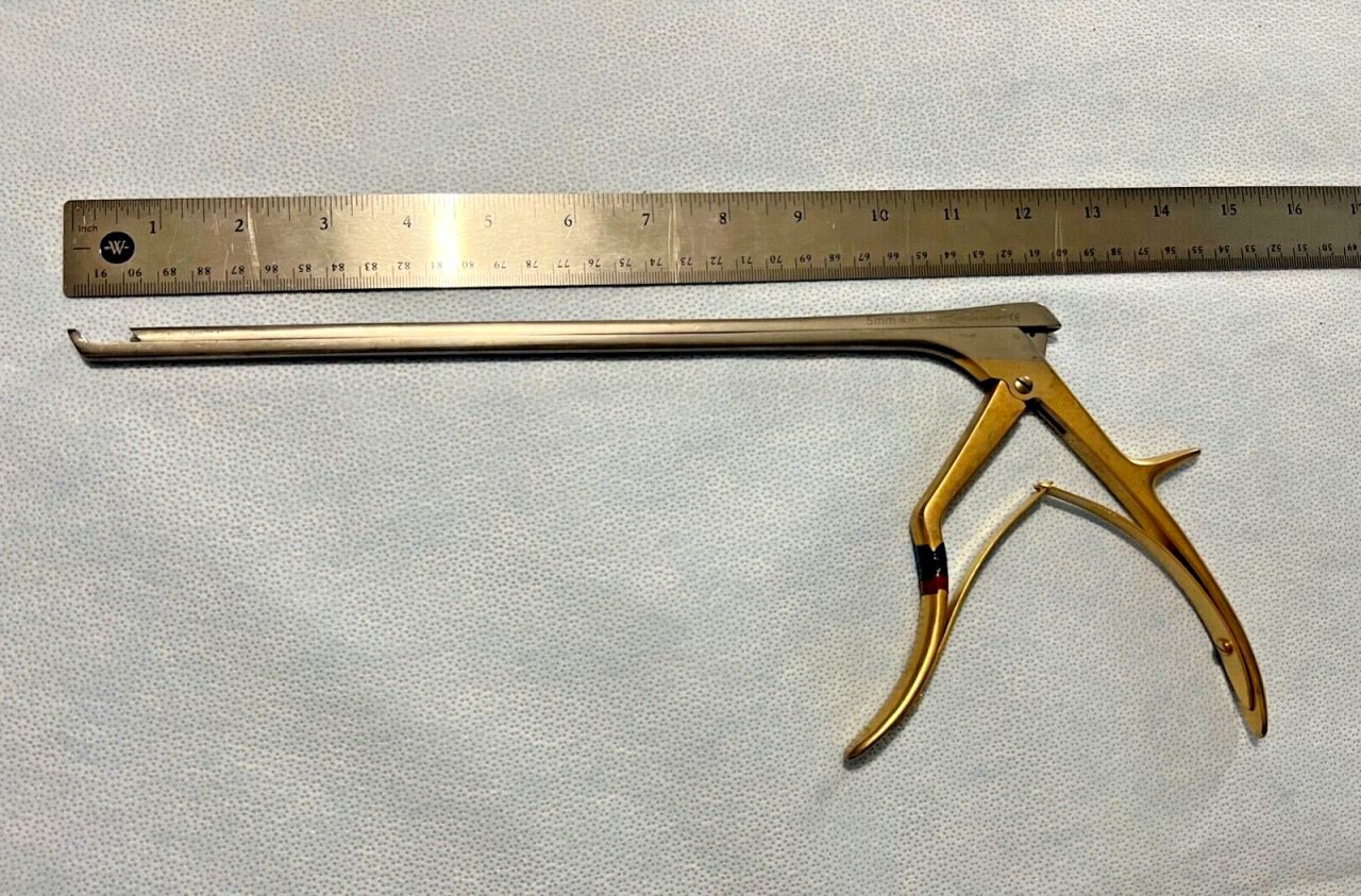 W. LINK 75-3129/52 Kerrison Rongeur 5mm X 50deg Bite X 12" Shaft — photo 6