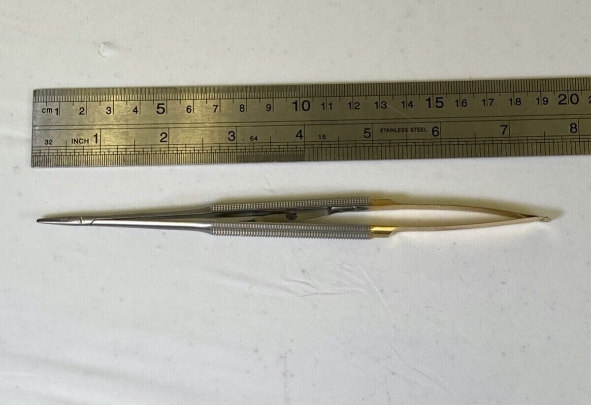 SNOWDEN-PENCER 32-0482 Diamond Jaw Castroviejo Needle Holder 18.5cm — photo 7