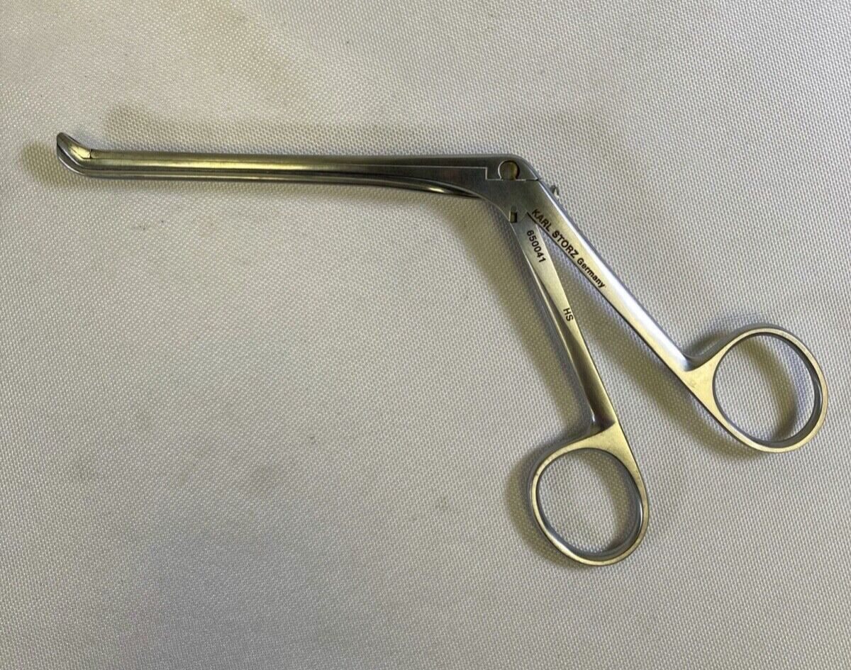 KARL STORZ 650041 w/ Suction Size 1 45deg Upturned Jaws ENT Weil Blakesley Forcep — photo 1