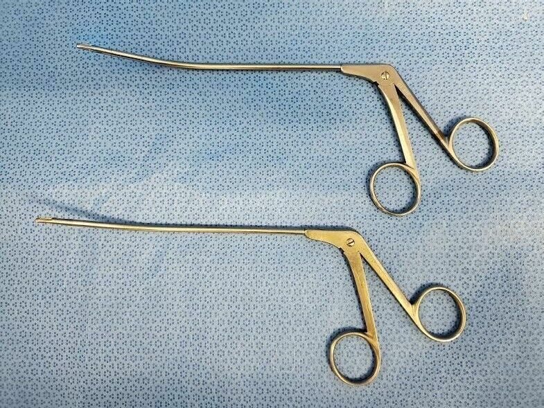 R. WOLF Arthroscopy Left Curved Serrated Biopsy Punch Forceps - Set of 2 — photo 1