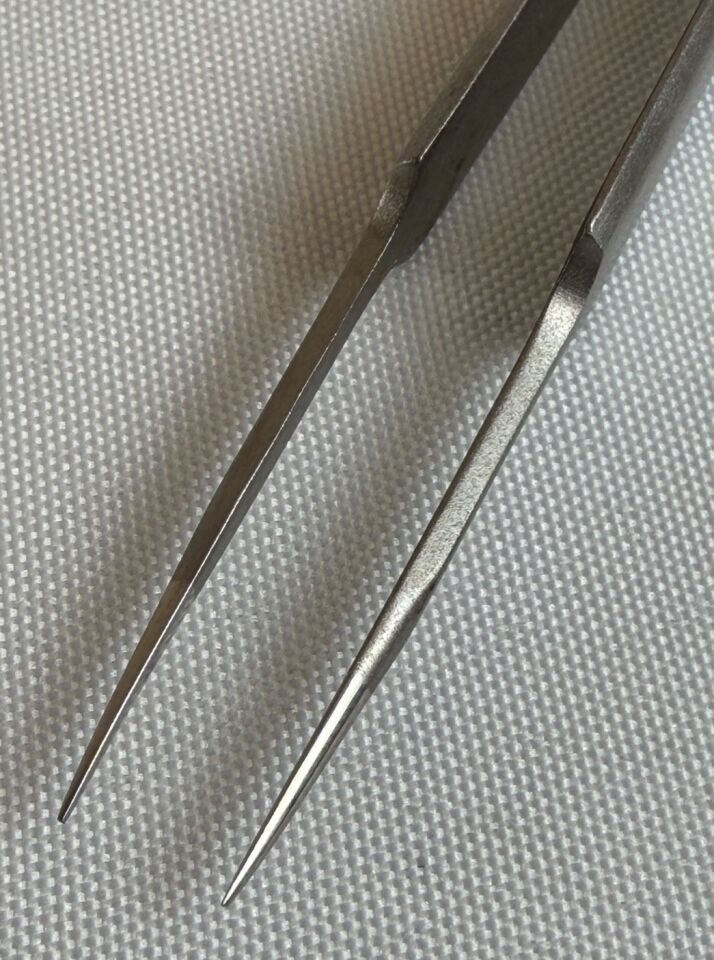 OLSEN 10-1061 Jewelers Bipolar Forcep Smooth Straight Micro Tips 4.5" — photo 5