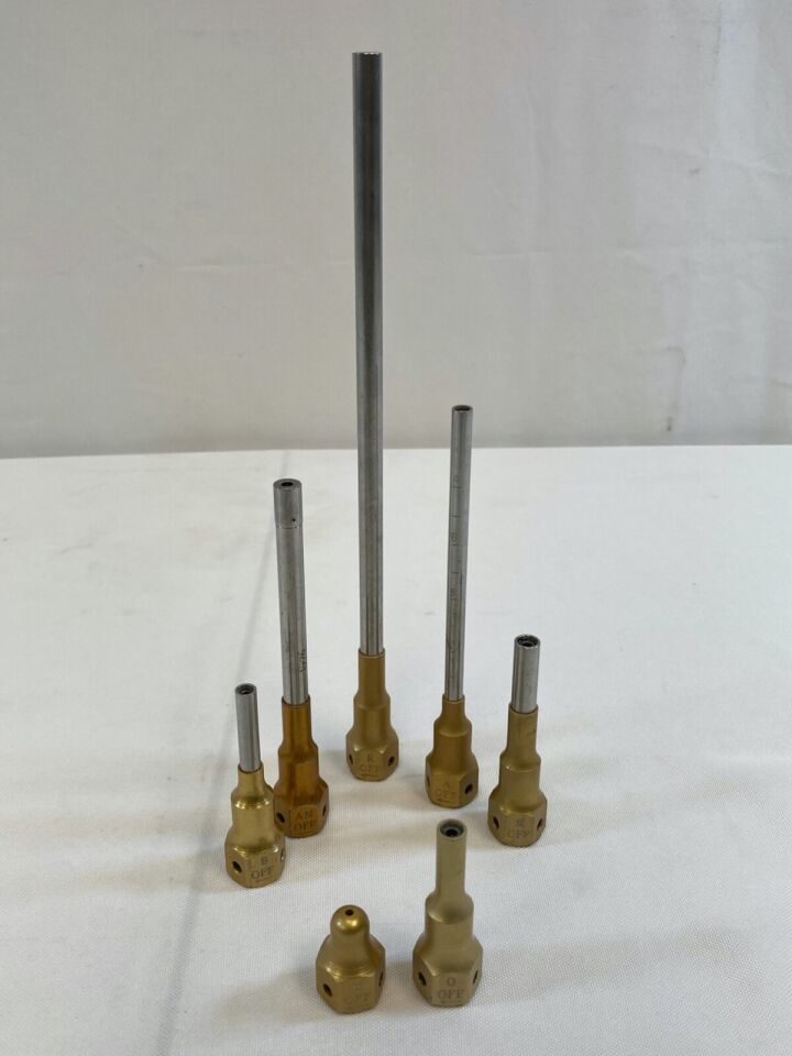 MEDTRONIC Midas Rex Classic Set of 7  Pneumatic Attachments Neurology Orthopedic — photo 5