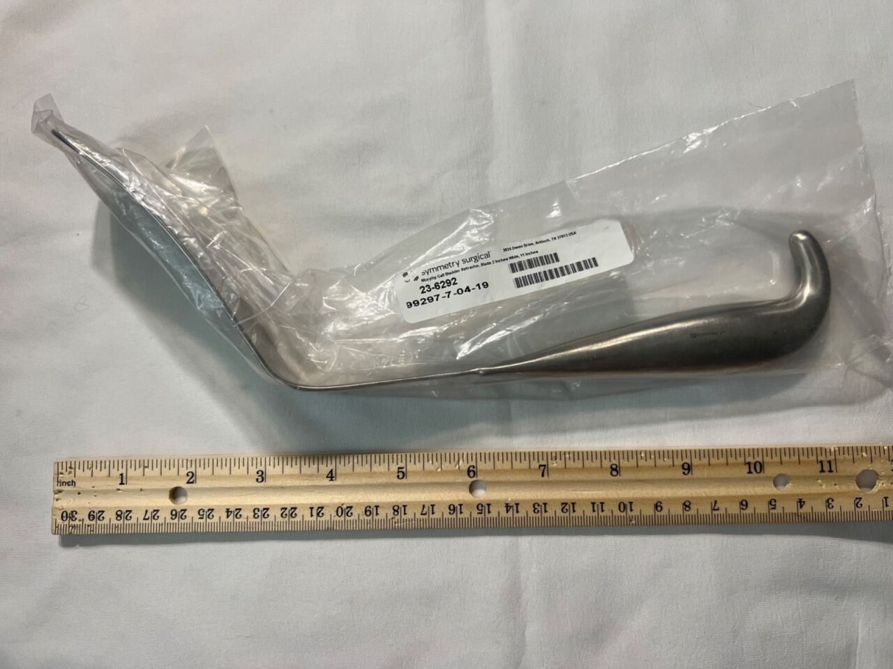SYMMETRY 23-6292 Murphy Gall Bladder Retractor 2" Blade Width X 11" Length — photo 2