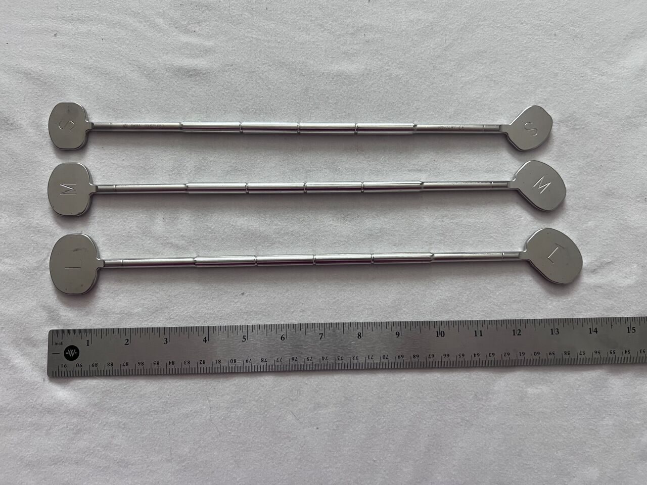 03.825.080 03.825.081 03.825.082 Set Of 3 Spinal Implant Trials Small, Medium, Large — photo 2