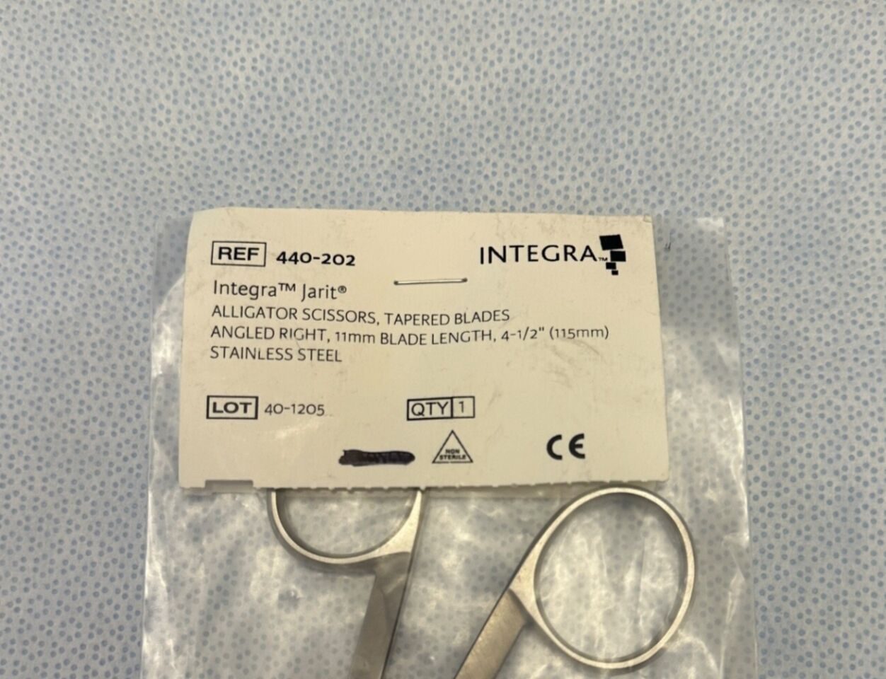 JARIT 440-202 Nasal Alligator Scissor Tapered Blade Right WL 4-1/2" — photo 6