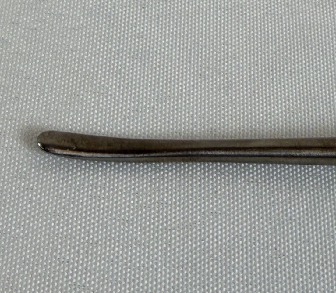 LIFE INSTRUMENTS 525-0904-1 4mm Penfield Probe Slight Curve 10" Neuro Spine — photo 5