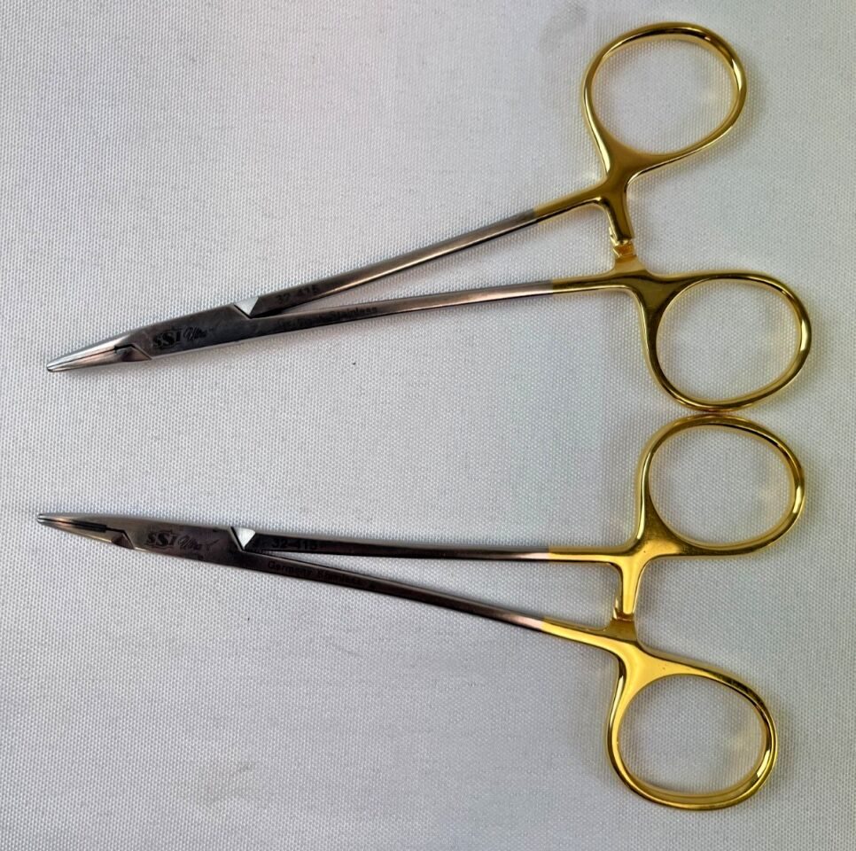 SSI ULTRA 32415 Halsey Needle Holder Smooth T/C Inserts — photo 1