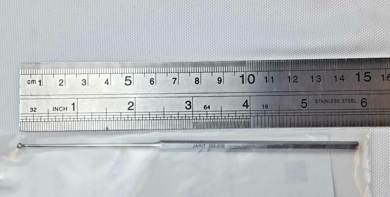 INTEGRA 380-210 Buck Ear Curette Angled Sharp 5-3/4 00 — photo 5