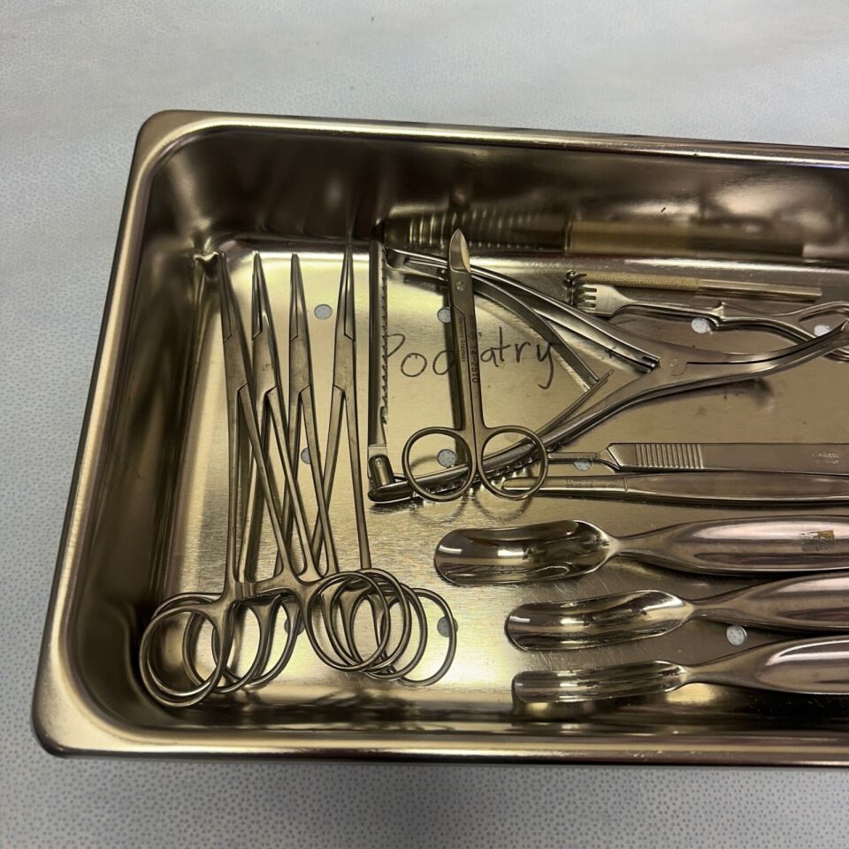 SSI ULTRA  14 Piece Symmetry Codman Podiatry Set w/ Sterilization Tray — photo 3