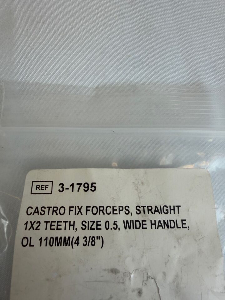 MILLENNIUM SURGICAL 3-1795 Castroviejo Fixation Forceps 1x2 Teeth 0.5mm x 110mm — photo 2