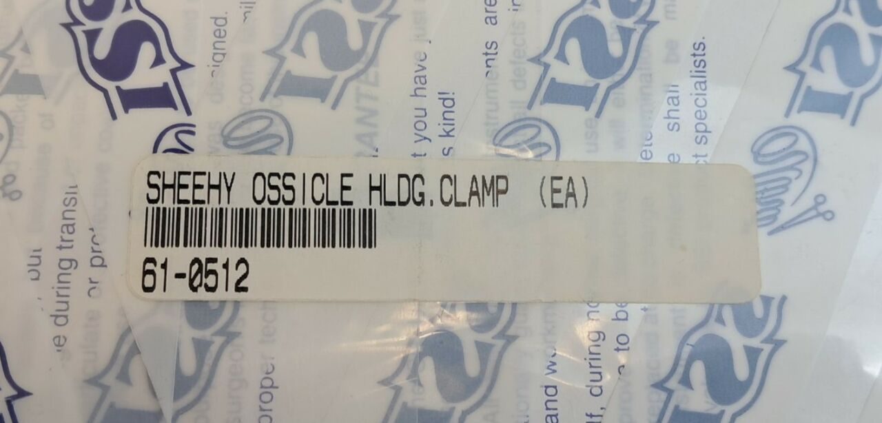 SSI 61-0512 Sheehy Ossicle Holding Clamp 4x5 Teeth X 4-3/4" — photo 5