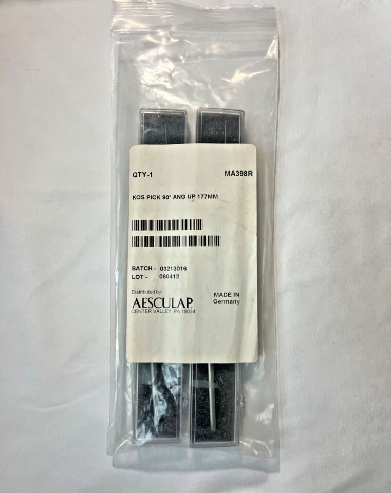 AESCULAP MA360R Barraquer Micro Needle Holder Curved w/Out Ratchet 5" Length