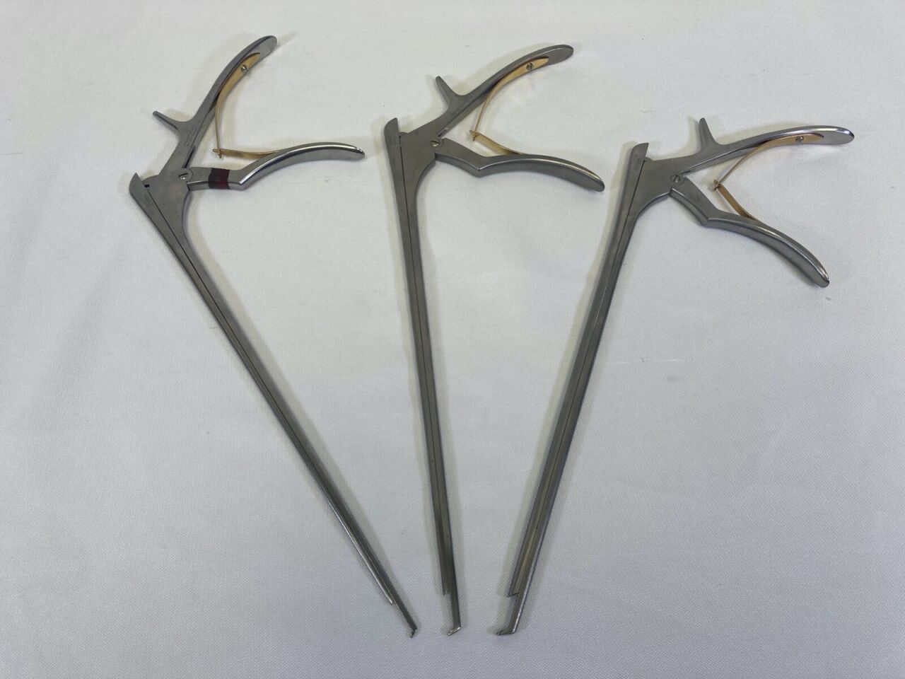 V. MUELLER NL4071-112 113 114 40deg 2-4mm 11.5" Set of 3 Cervical Kerrison Rongeur — photo 1