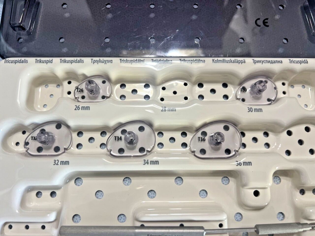 EDWARD LIFE SCIENCES 1175 Tricuspid Sizers Set w/ Tray — photo 2