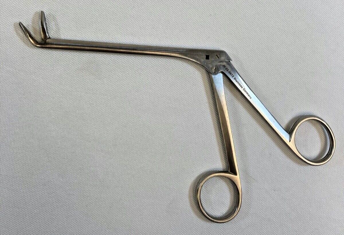 RICHARDS OLYMPUS 23-0672 Weil Blakesley Ethmoid Forceps 45deg Up x 5mm x 13mm Jaws
