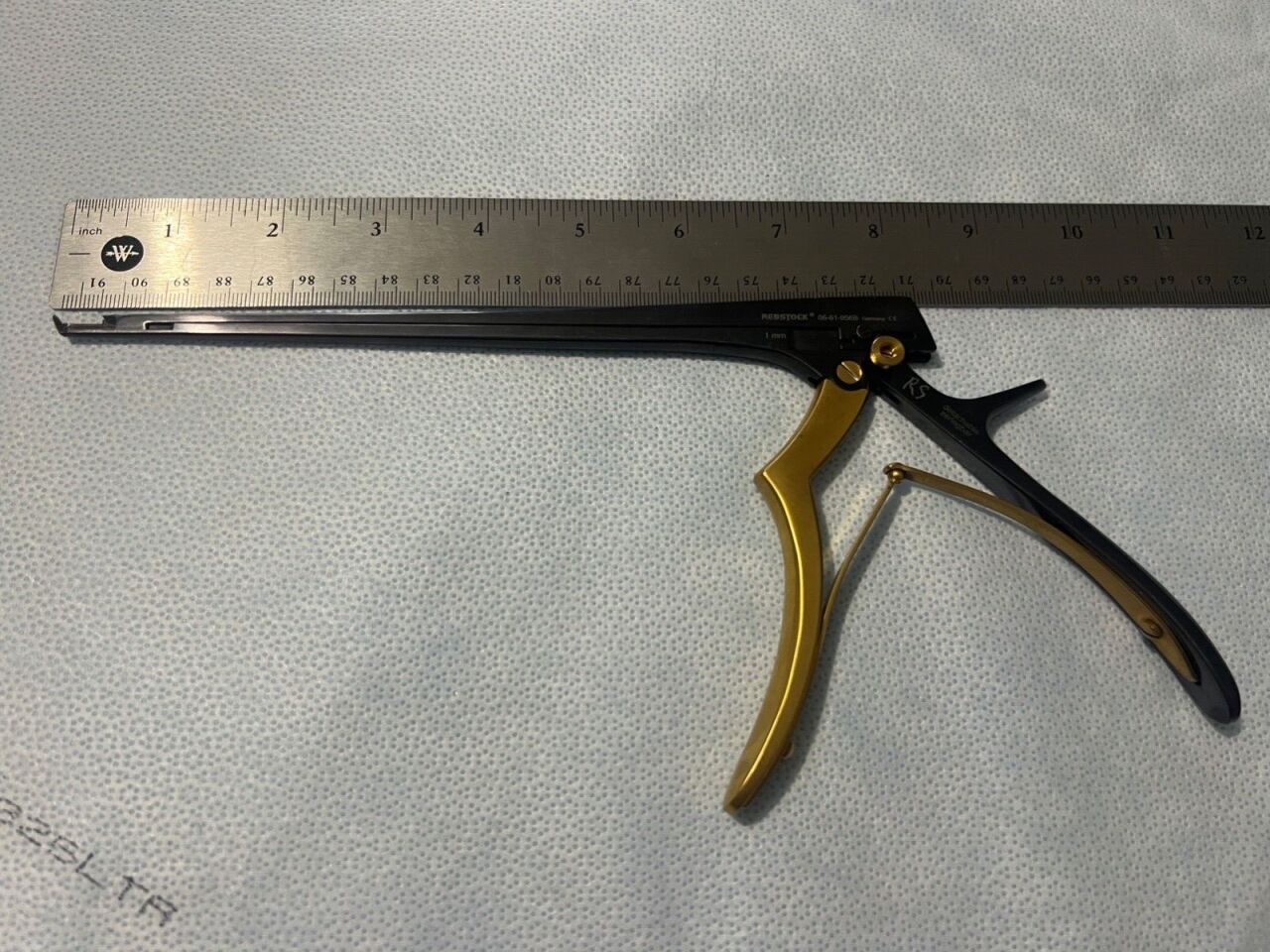 REBSTOCK SURGICAL 06-61-956B Laminectomy Kerrison Rongeur 1mm X 40deg X 8" Spinal — photo 7
