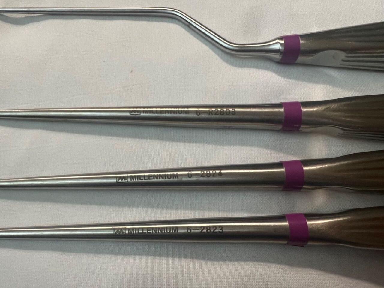 MILLENNIUM Sizes 0,00,0000 Angled & Straight 9" Length Spinal Curette Set — photo 4
