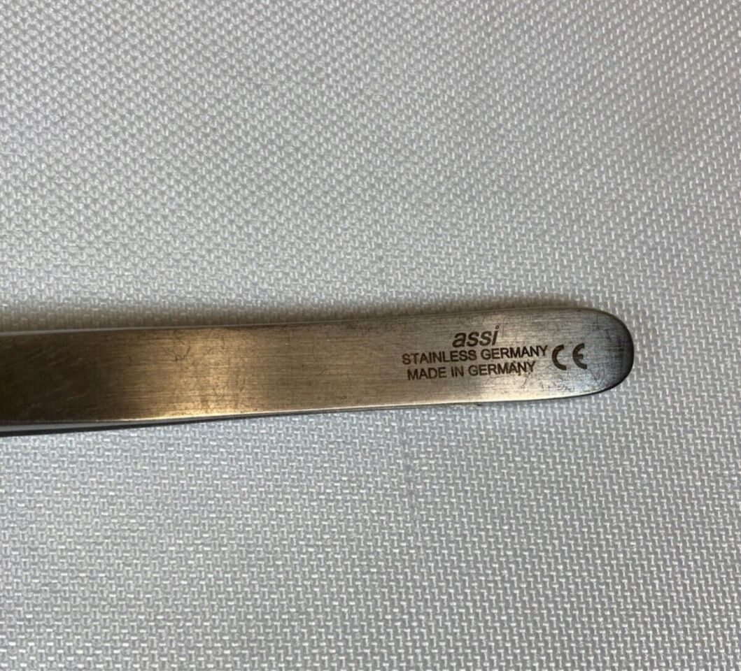 ASSI JF-3 Micro Surgery Forceps 0.3mm Tip Diam. X 4.25" Cardiovascular — photo 2