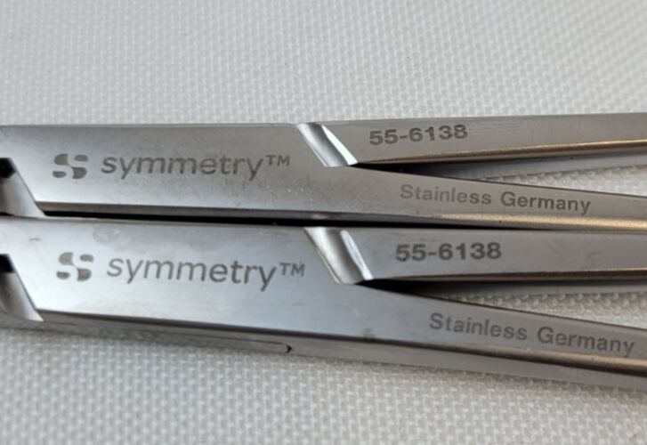 SYMMETRY SURGICAL 55-6138 Set of 2 Curved Occlusion Clamp Curved Jaws 8-1/4" — photo 4