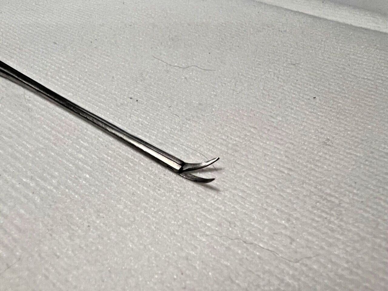 SSI ULTRA 61-0705 Curved Right Micro ENT Scissors 7mm X 5-1/4" Length — photo 3