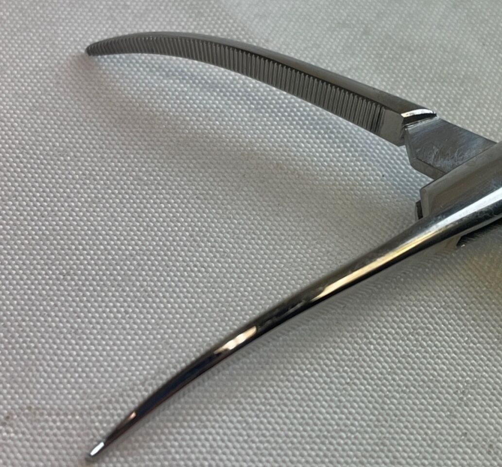 PILLING 477110 Lot of 5 Coller Hemostatic Forcep Curved 38mm x 1.8mm Tip L: 6.5" — photo 4