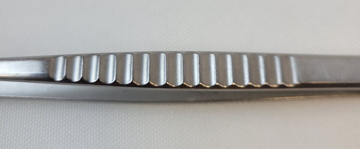V. MUELLER CH5902 DeBakey Vascular Tissue Forceps Straight Serrated Tips 19.7cm — photo 5