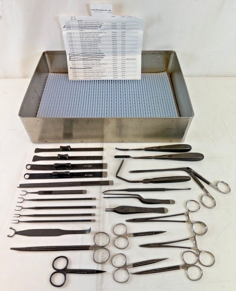 VARIOUS  Richards Smith & Nephew Rhinoplasty Set Pan Ebonized Black Anodized — photo 1
