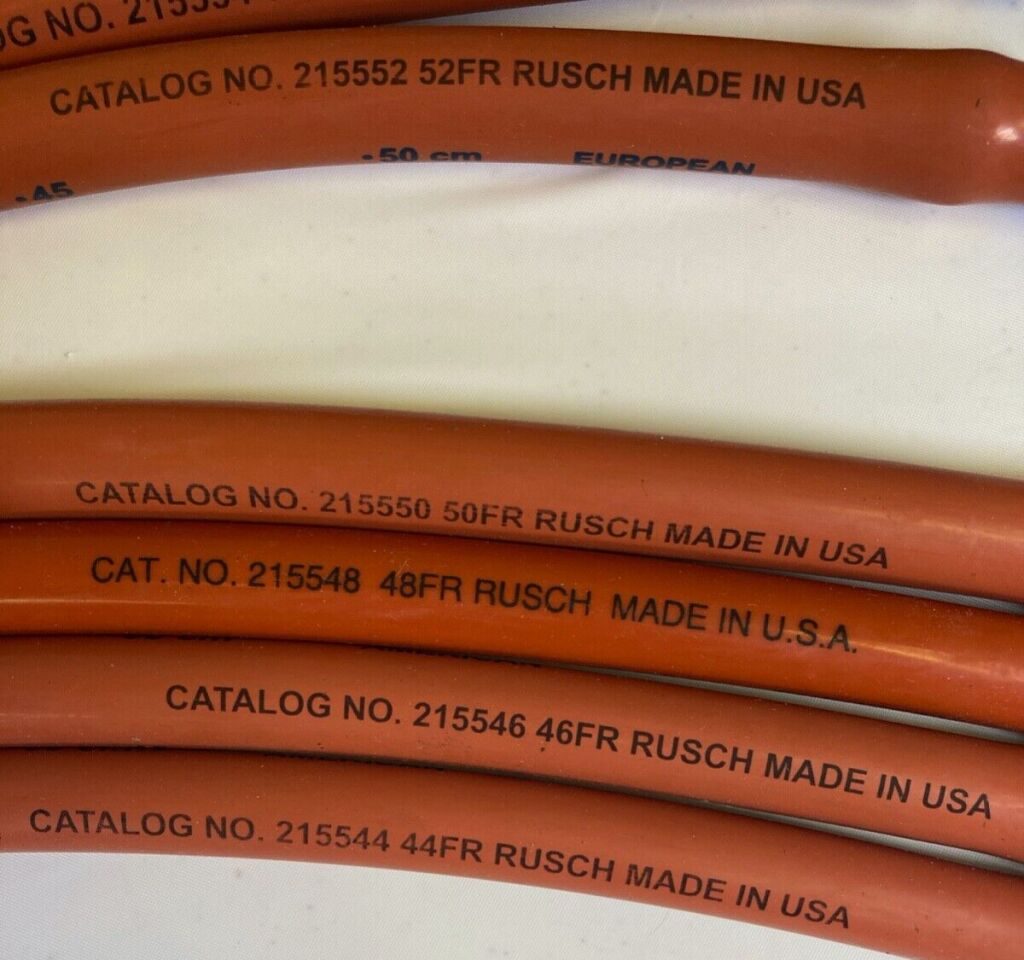 RUSCH TELEFLEX 60mm-44mm Tungsten Set of 9 Maloney Tapered Bougies w/ Tray — photo 3
