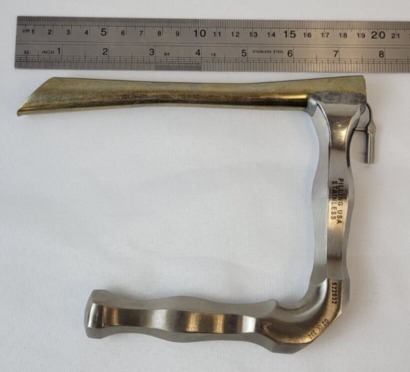 PILLING 522032 Adult Extra Long Holinger Hour Glass Commissure Laryngoscope — photo 8