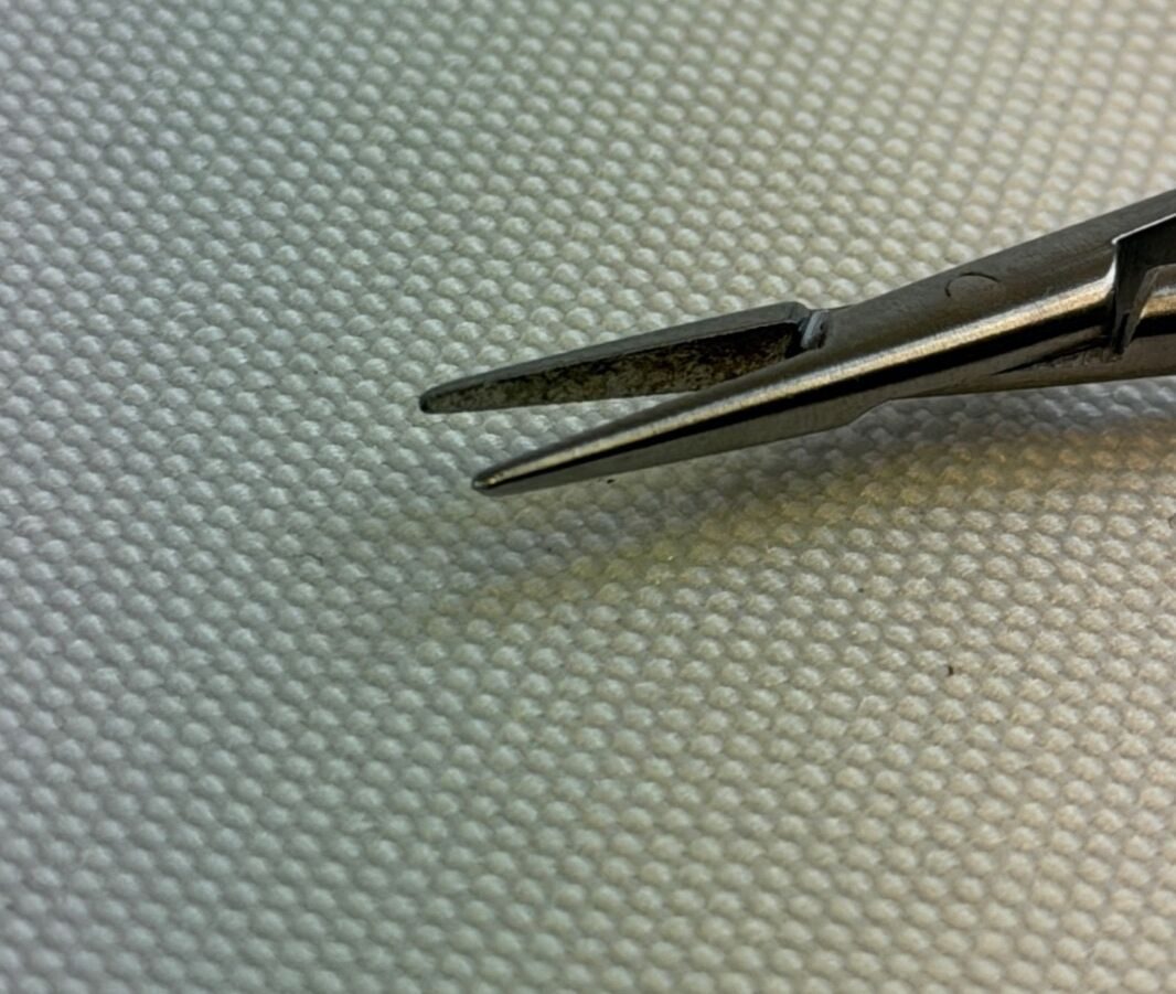 ADLER 54-7608 T/C w/ Catch 7" Neuro Vascular Micro Rhoton Needle Holder — photo 4