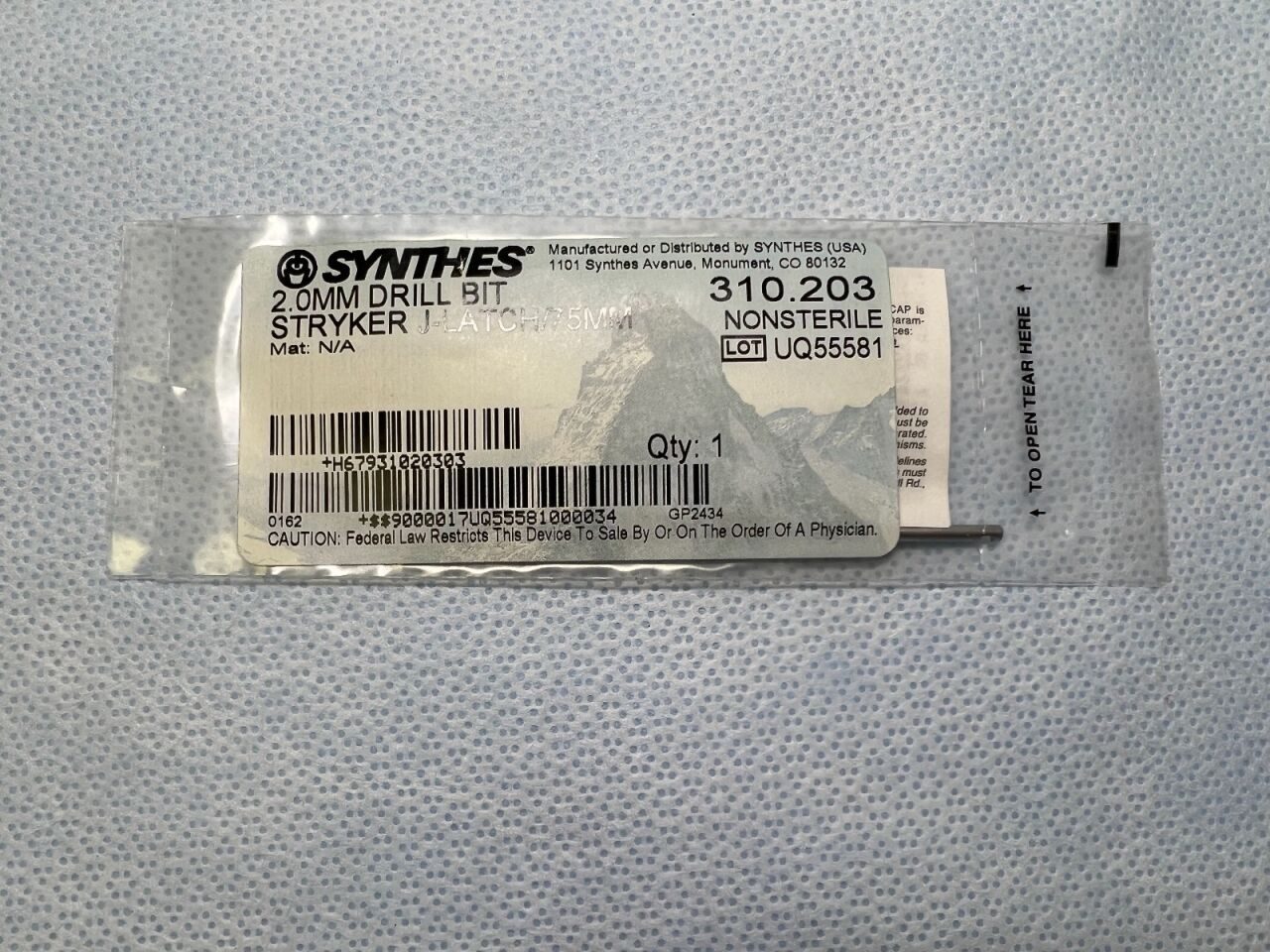 SYNTHES 310.203 Drill Bit
