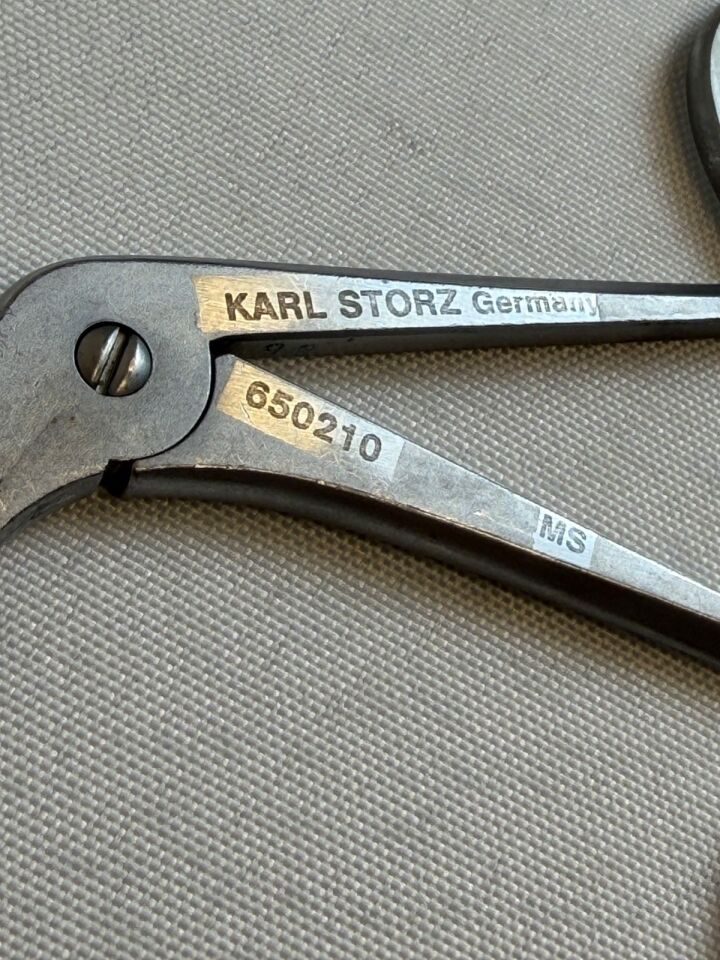KARL STORZ Double Spoon Giraffe Forceps 55° Sinus Forcep 650210  ENT — photo 2