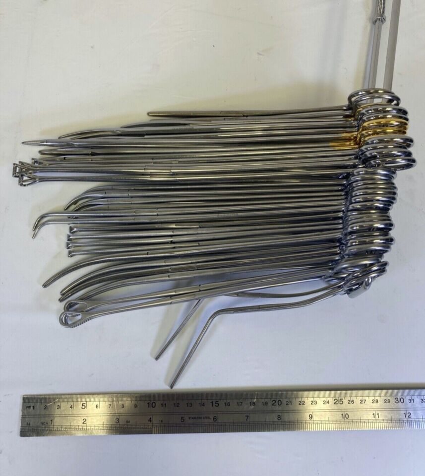 VARIOUS  Jarit Pilling Weck Codman Extra Long Instrument Set w SterilizationTray — photo 7