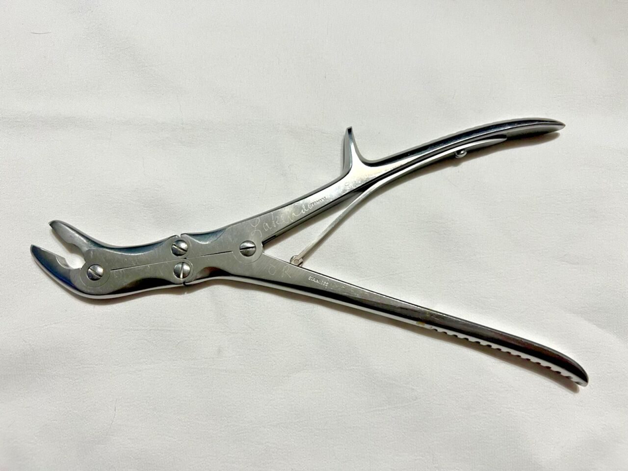 ZIMMER 3310 Stille-Luer Bone Rongeur 45deg Angle 6mmX 15mm Cup 9" Length — photo 1