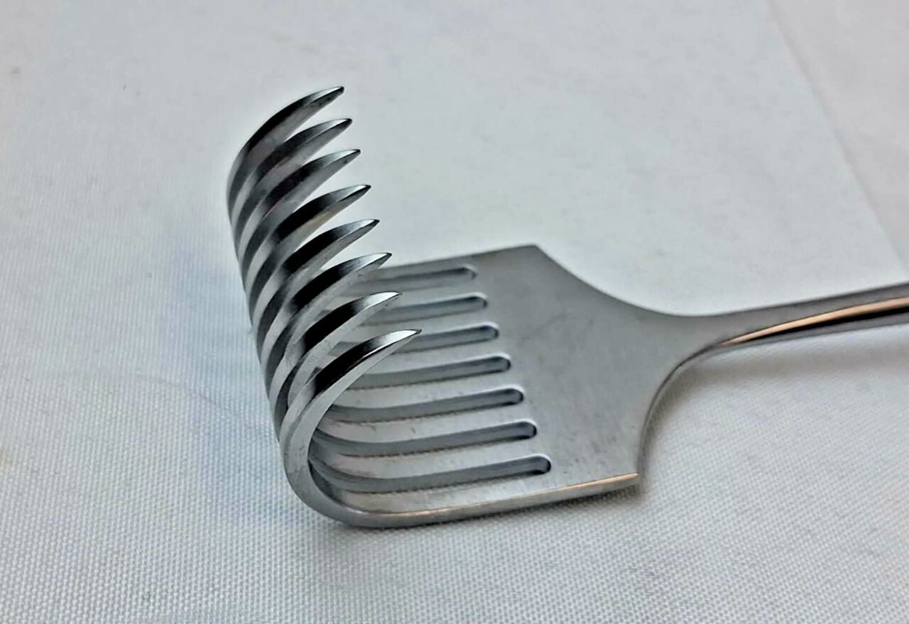 KMEDIC KM 52-338 Kocher Rake Retractor 8-Prong Sharp 9.5" — photo 2