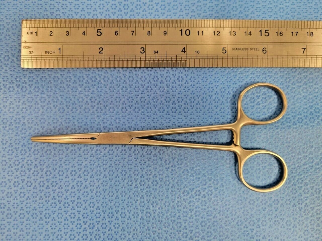 AESCULAP BH443R Rochester-Pean Forcep 160mm Stainless Steel Curved Flat Jaw — photo 5