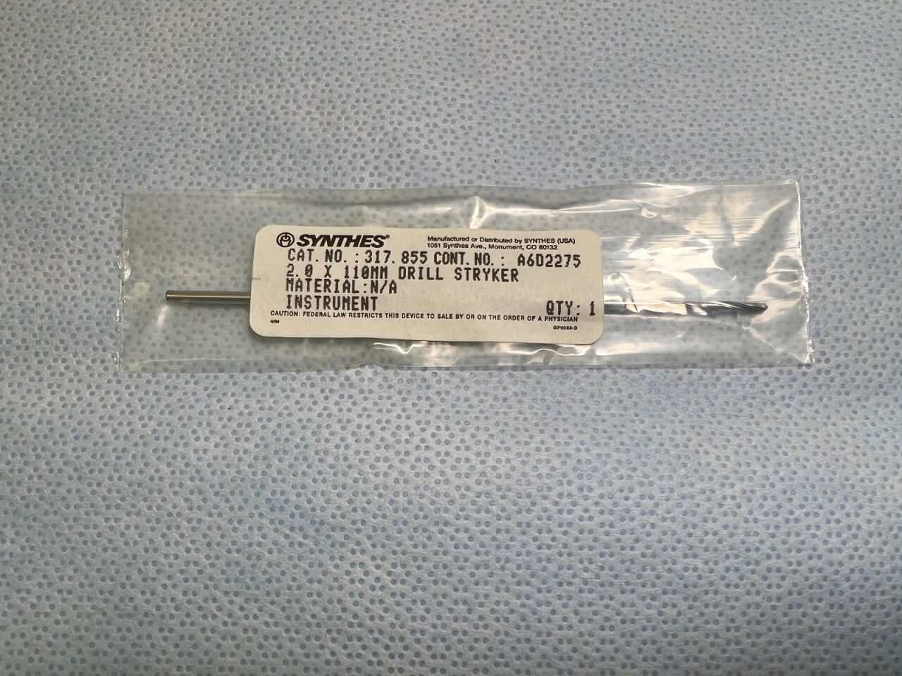 SYNTHES 317.855 Drill Bit — photo 2