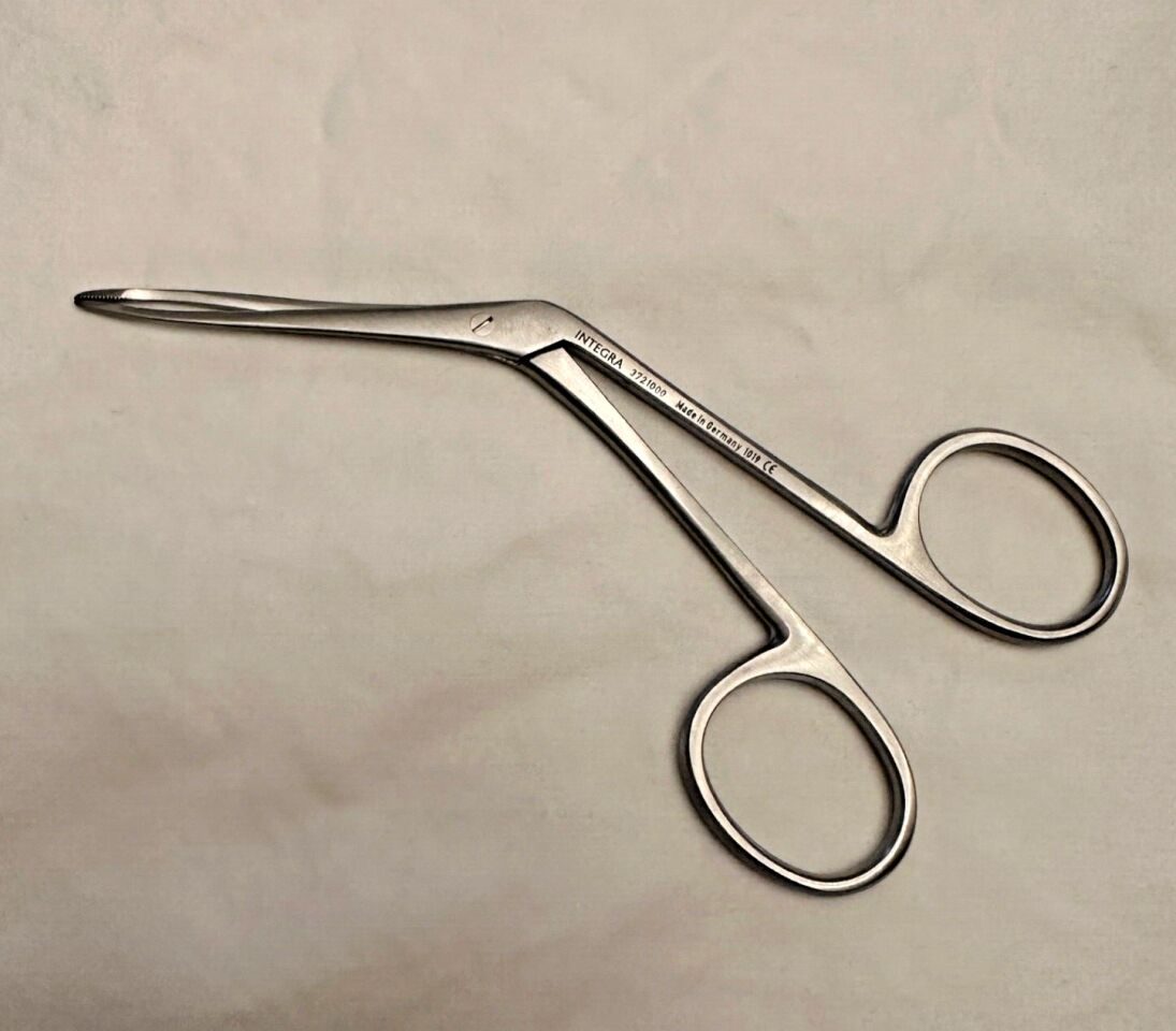 INTEGRA 3721000 Ear Forcep Serrated 1.5mm, Straight, W/L 2-1/2"